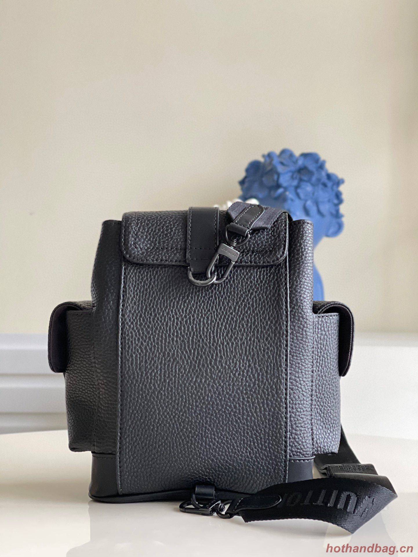 Louis Vuitton Christopher XS Backpack Taurillon Leather M58495 Black Louis Vuitton Christopher XS Backpack Taurillon Leather M58495 Black