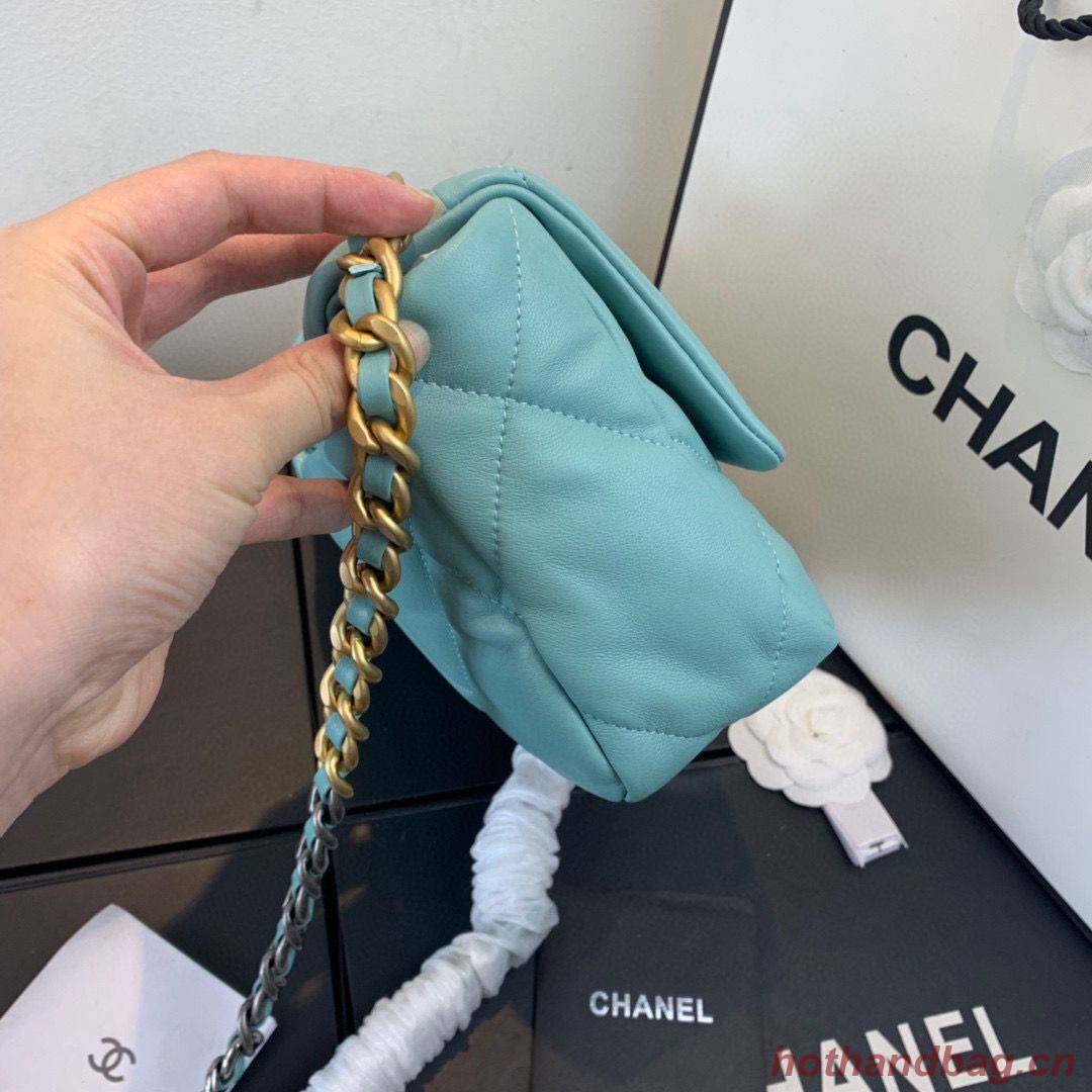 CHANEL 19 Flap Bag AS1160 AS1161 AS1162 Blue Sky CHANEL 19 Flap Bag AS1160 AS1161 AS1162 Blue Sky