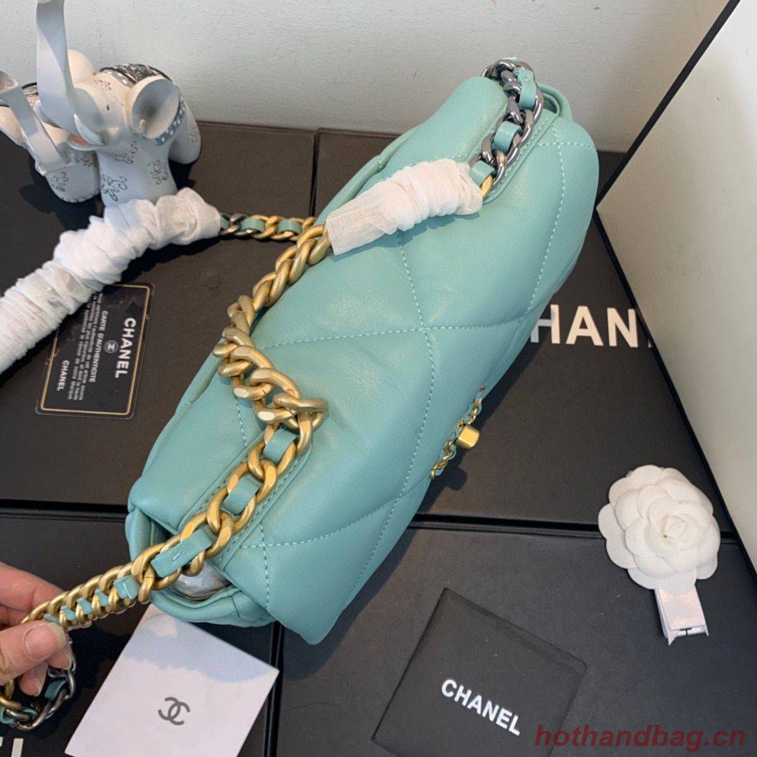 CHANEL 19 Flap Bag AS1160 AS1161 AS1162 Blue Sky CHANEL 19 Flap Bag AS1160 AS1161 AS1162 Blue Sky