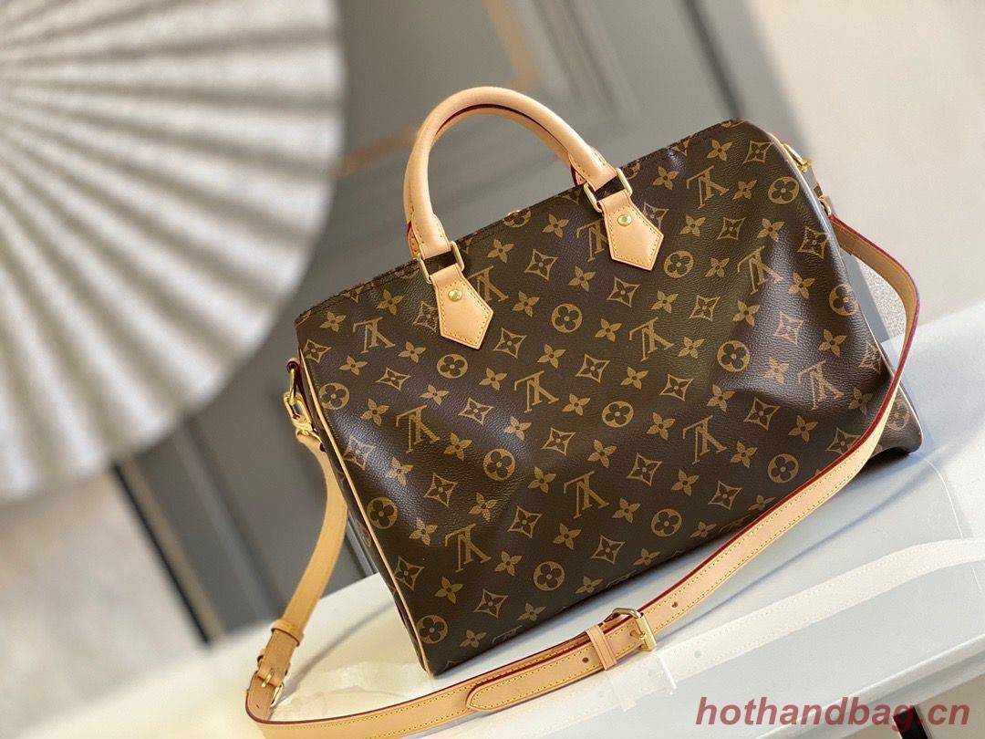 Louis Vuitton Speedy 35 Original Leather Shoulder Strap Bag M40392 Louis Vuitton Speedy 35 Original Leather Shoulder Strap Bag M40392