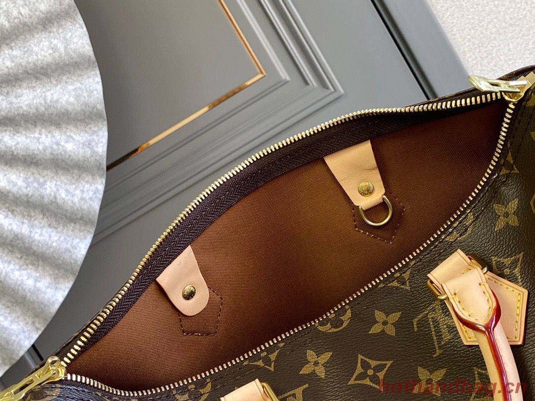 Louis Vuitton Speedy 35 Original Leather Shoulder Strap Bag M40392 Louis Vuitton Speedy 35 Original Leather Shoulder Strap Bag M40392