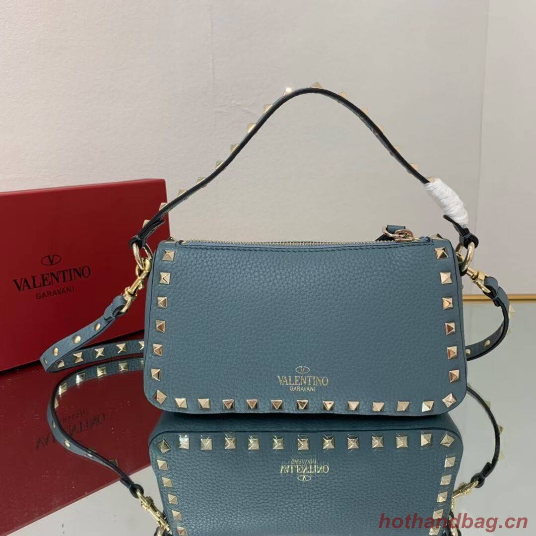 VALENTINO Origianl leather shoulder bag V4700 blue VALENTINO Origianl leather shoulder bag V4700 blue