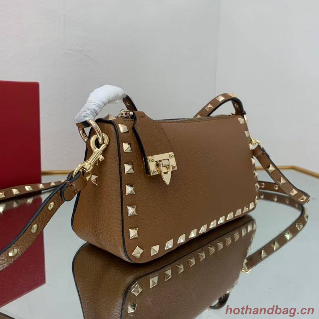 VALENTINO Origianl leather shoulder bag V4700 brown VALENTINO Origianl leather shoulder bag V4700 brown