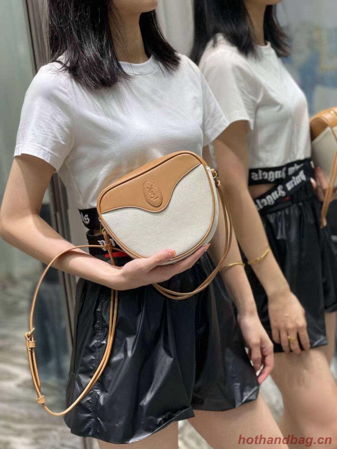 Yves Saint Laurent Canvas cross-body bag Y685260 Beige Yves Saint Laurent Canvas cross-body bag Y685260 Beige