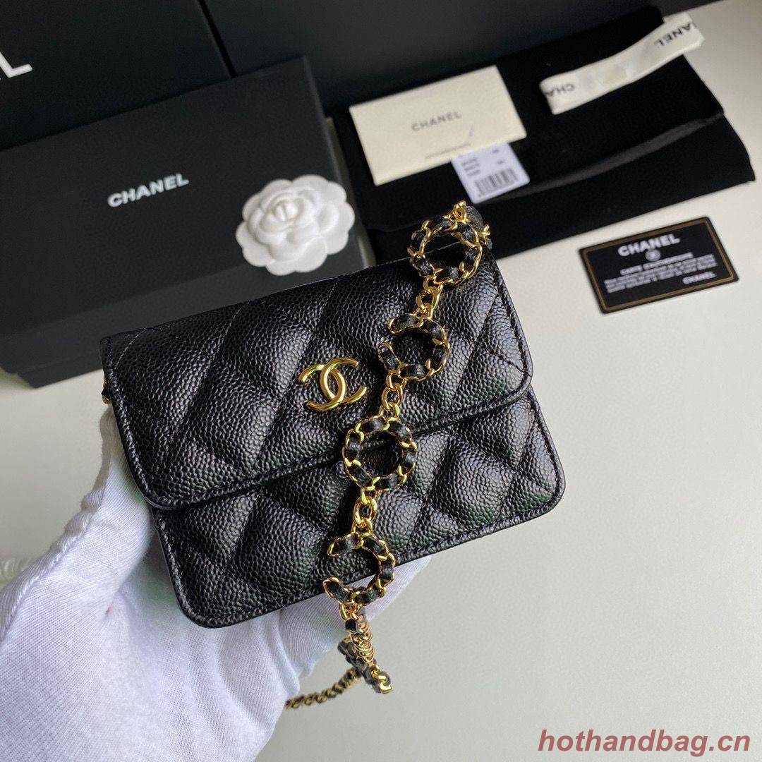Chanel WOC Belt Bag Original Caviar Leather 2306 Black Chanel WOC Belt Bag Original Caviar Leather 2306 Black