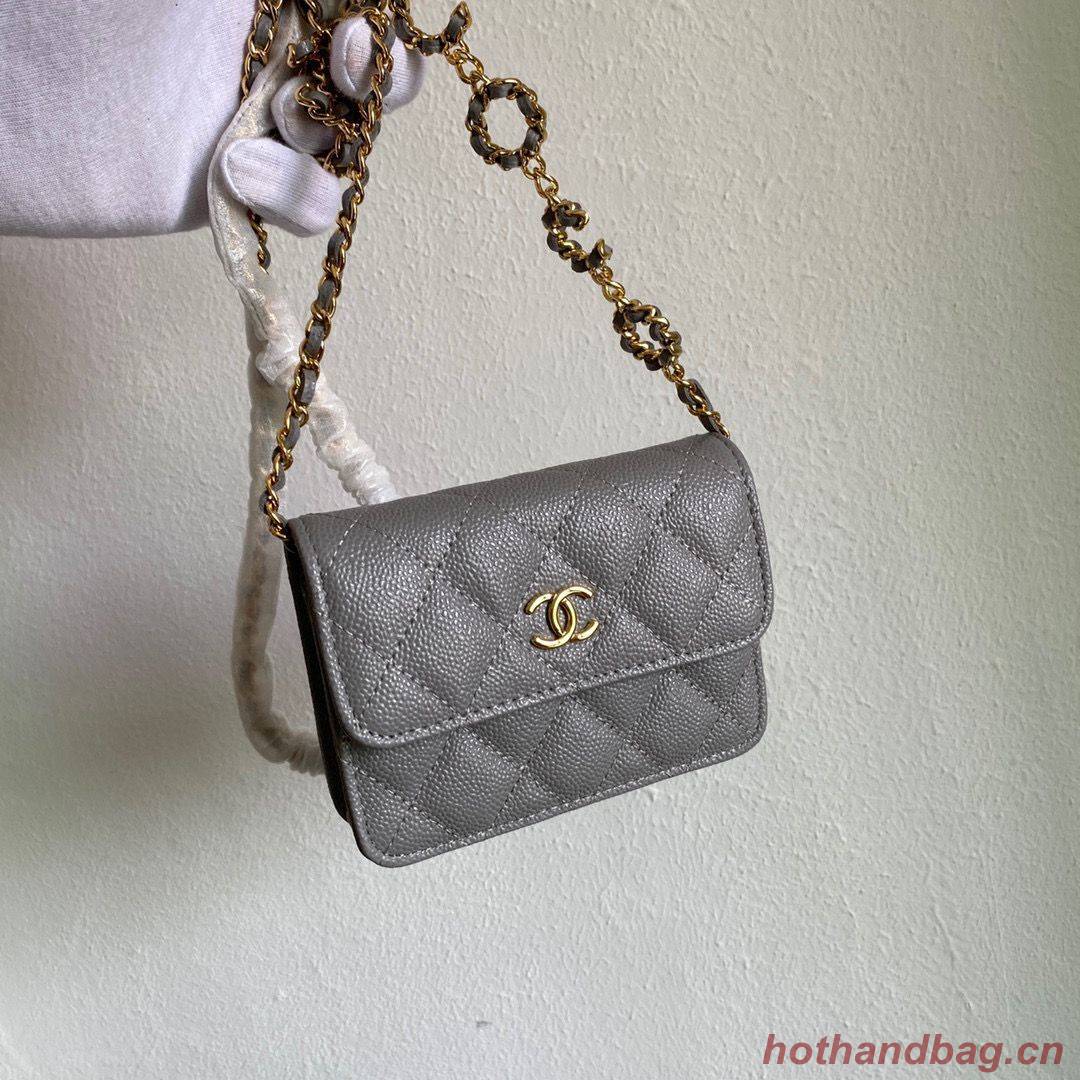 Chanel WOC Belt Bag Original Caviar Leather 2306 Gray Chanel WOC Belt Bag Original Caviar Leather 2306 Gray