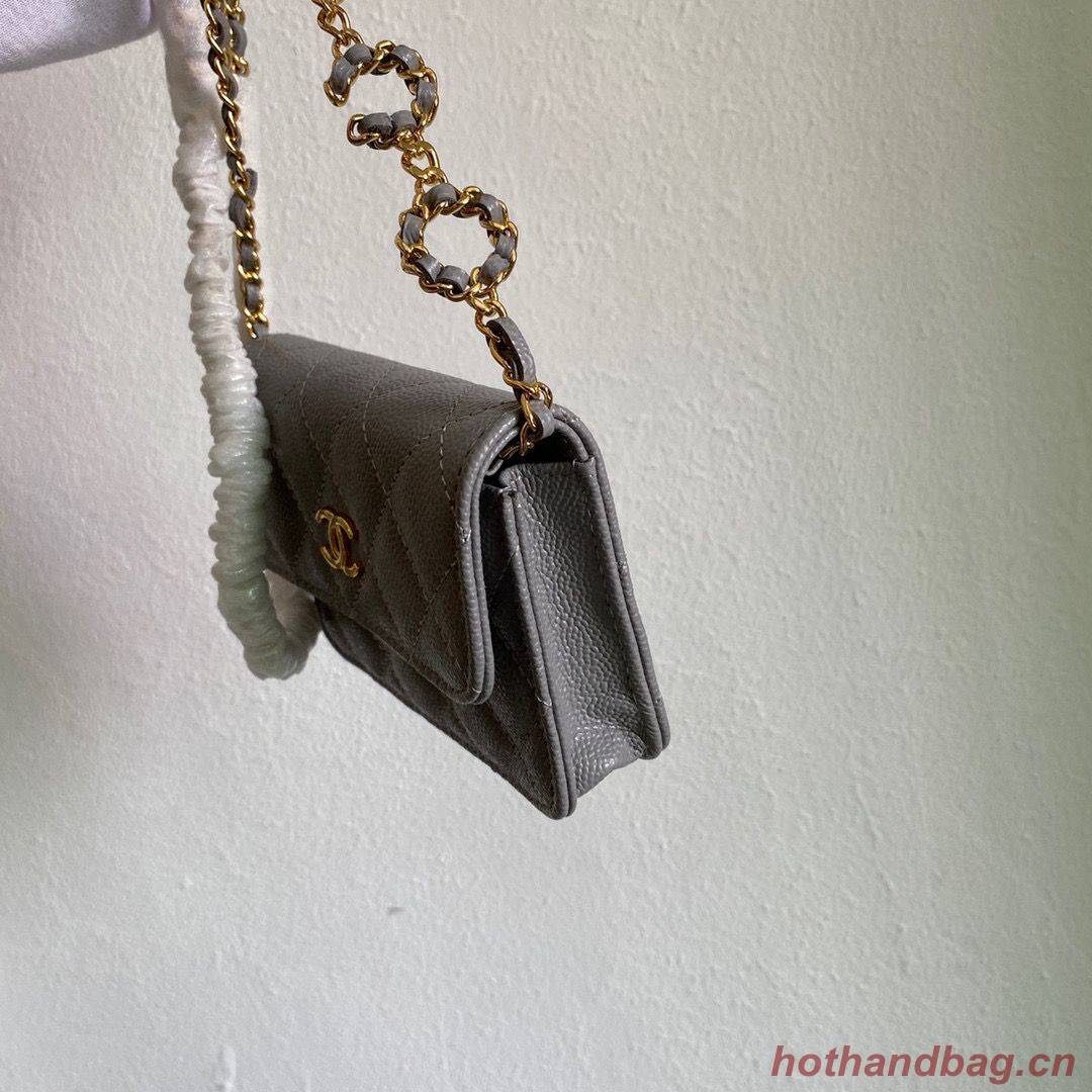 Chanel WOC Belt Bag Original Caviar Leather 2306 Gray Chanel WOC Belt Bag Original Caviar Leather 2306 Gray