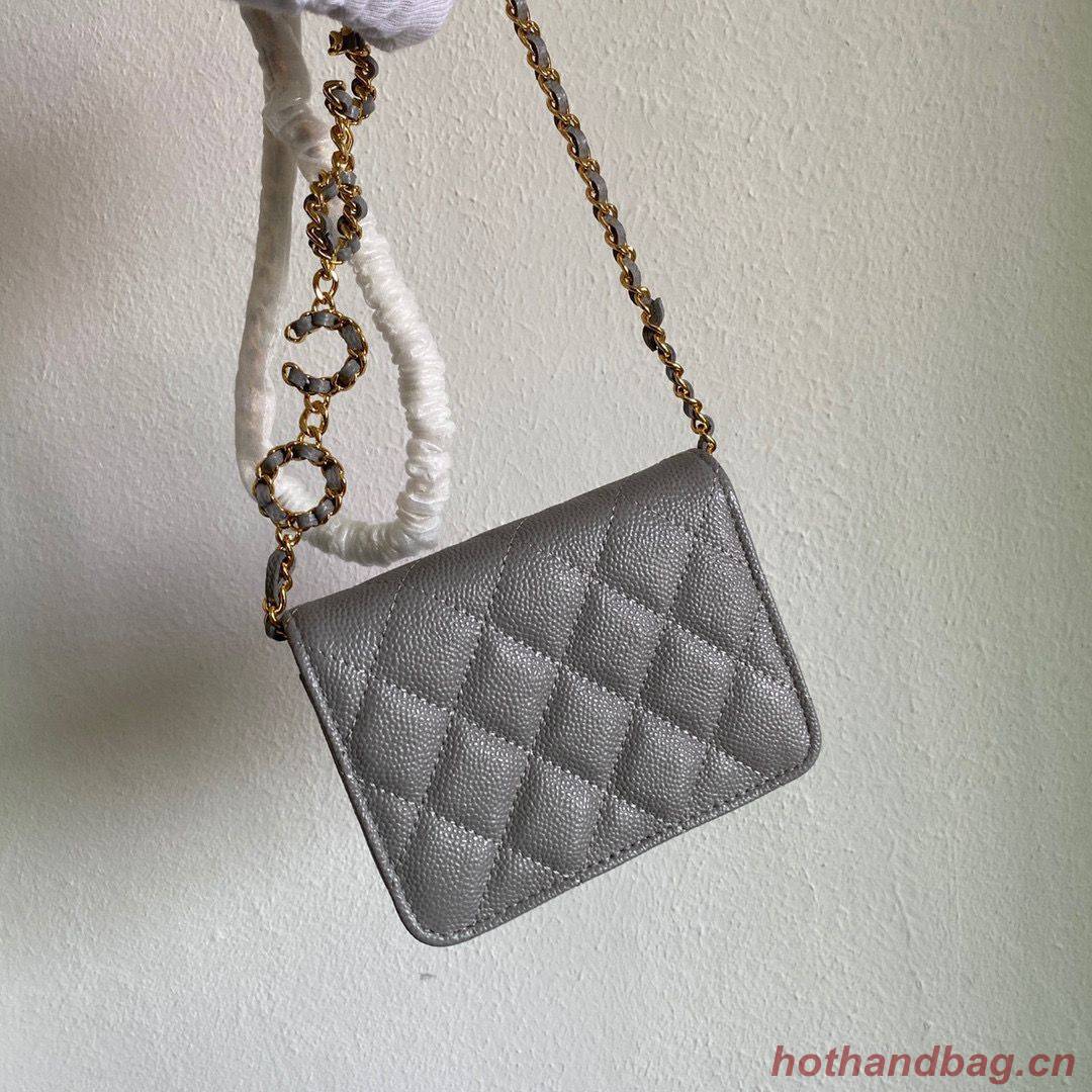 Chanel WOC Belt Bag Original Caviar Leather 2306 Gray Chanel WOC Belt Bag Original Caviar Leather 2306 Gray