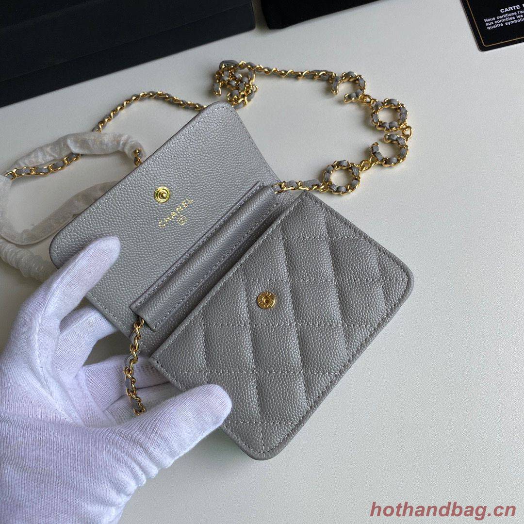 Chanel WOC Belt Bag Original Caviar Leather 2306 Gray Chanel WOC Belt Bag Original Caviar Leather 2306 Gray