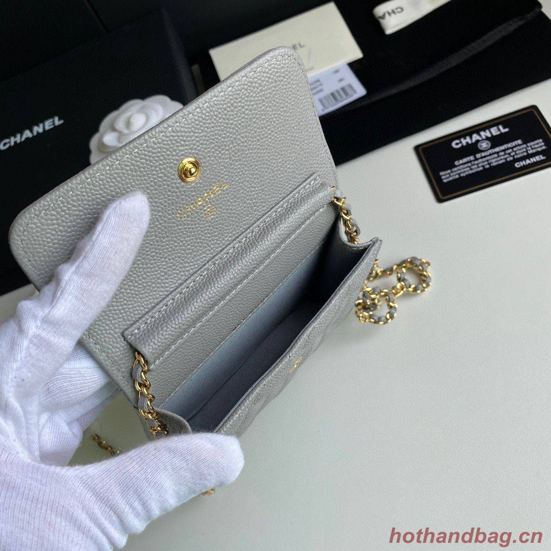 Chanel WOC Belt Bag Original Caviar Leather 2306 Gray Chanel WOC Belt Bag Original Caviar Leather 2306 Gray