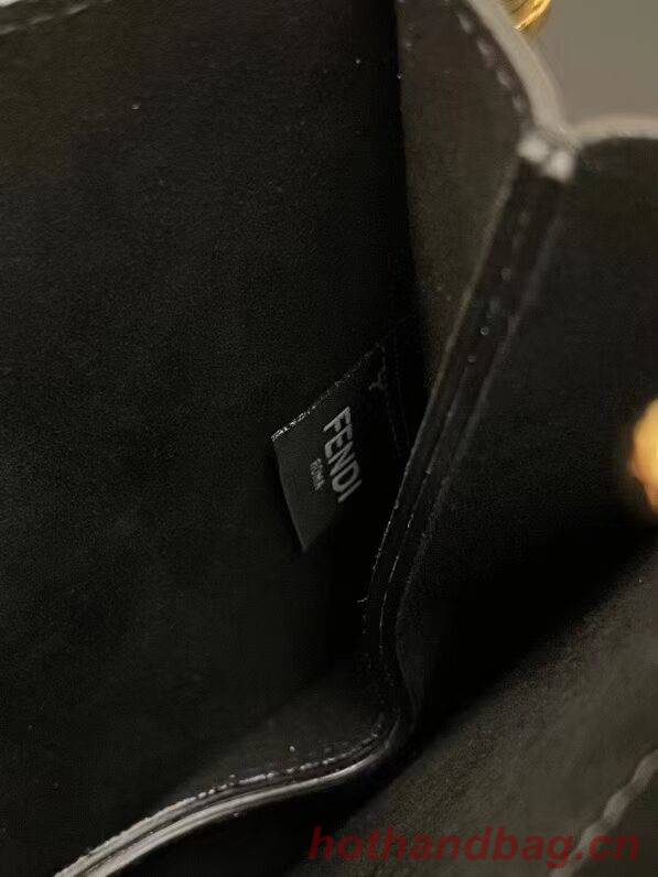 FENDI TOUCH leather bag 8BT349AHK2 black FENDI TOUCH leather bag 8BT349AHK2 black