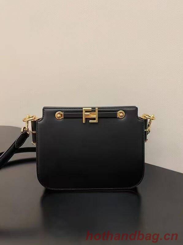 FENDI TOUCH leather bag 8BT349AHK2 black FENDI TOUCH leather bag 8BT349AHK2 black