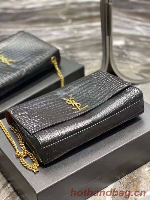 Yves Saint Laurent KATE MEDIUM REVERSIBLE IN SUEDE AND CROCODILE-EMBOSSED LEATHER 55380424 Yves Saint Laurent KATE MEDIUM REVERSIBLE IN SUEDE AND CROCODILE-EMBOSSED LEATHER 55380424