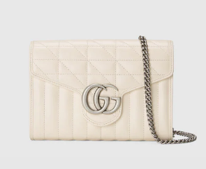 Gucci GG Marmont matelasse mini bag 474575 White Gucci GG Marmont matelasse mini bag 474575 White