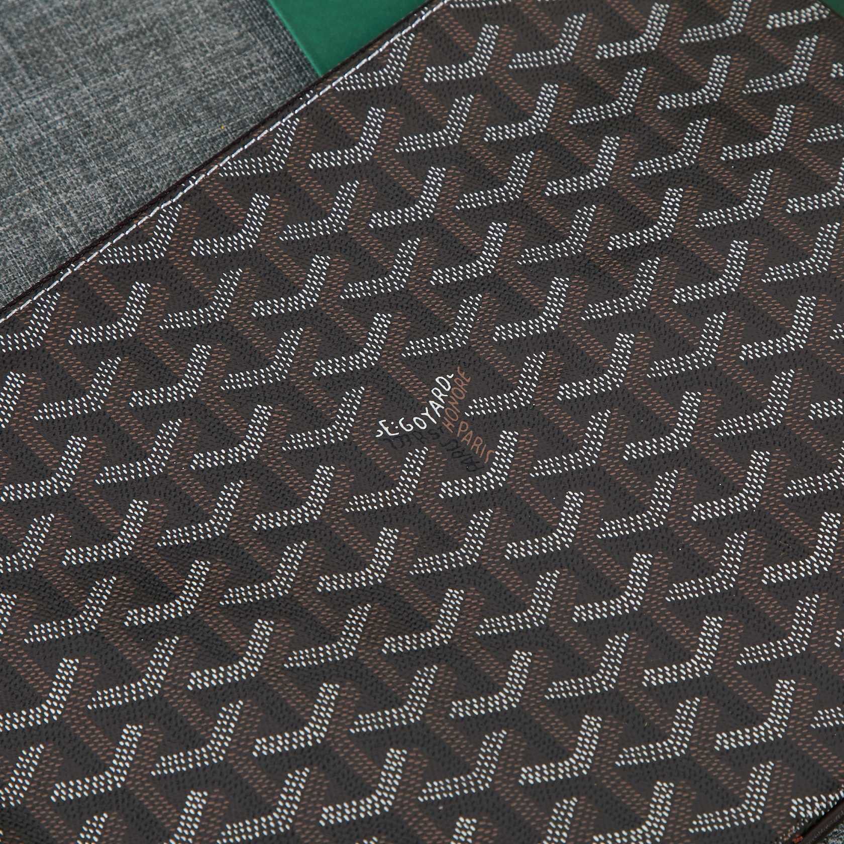 Goyard Y Doodling Calfskin Leather Clutch bag 5987 Gray Goyard Y Doodling Calfskin Leather Clutch bag 5987 Gray