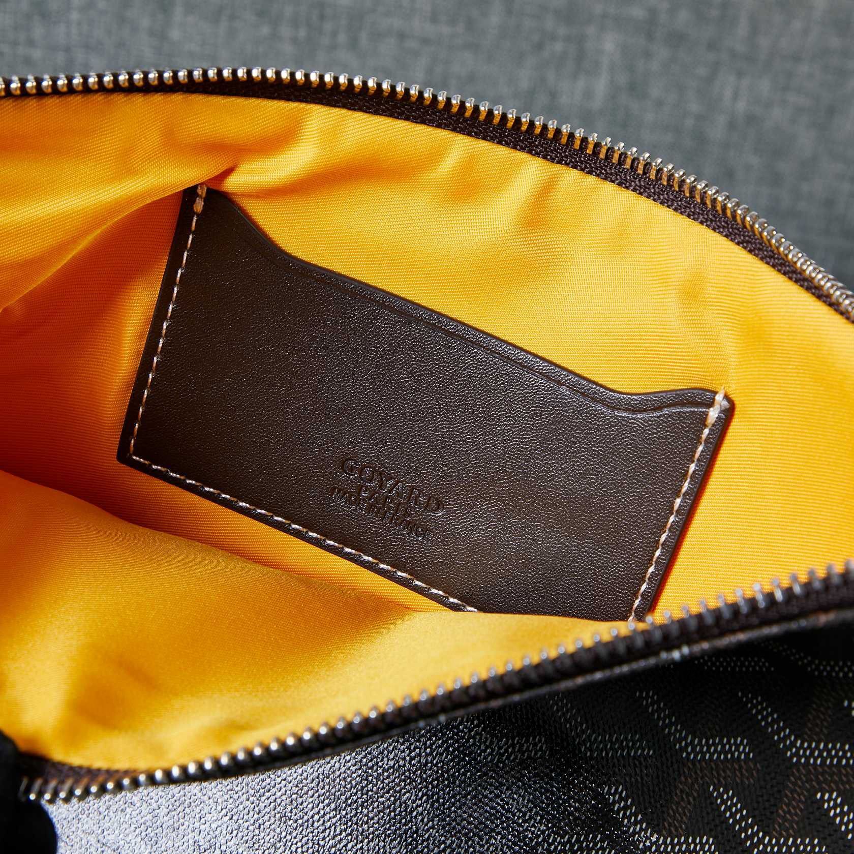 Goyard Y Doodling Calfskin Leather Clutch bag 5987 Gray Goyard Y Doodling Calfskin Leather Clutch bag 5987 Gray