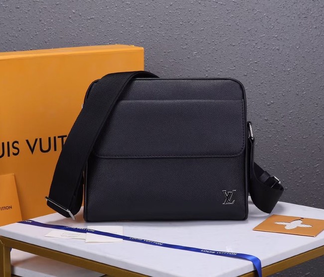 Louis Vuitton Taiga cowhide leather MESSENGER M30260 BLACK