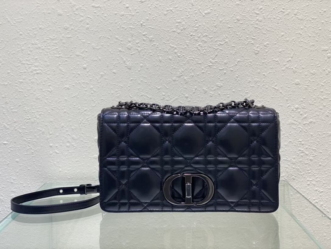 LARGE DIOR CARO BAG Gradient Cannage Lambskin M9243E black LARGE DIOR CARO BAG Gradient Cannage Lambskin M9243E black