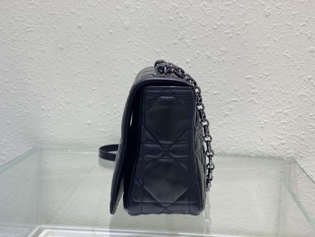 LARGE DIOR CARO BAG Gradient Cannage Lambskin M9243E black LARGE DIOR CARO BAG Gradient Cannage Lambskin M9243E black