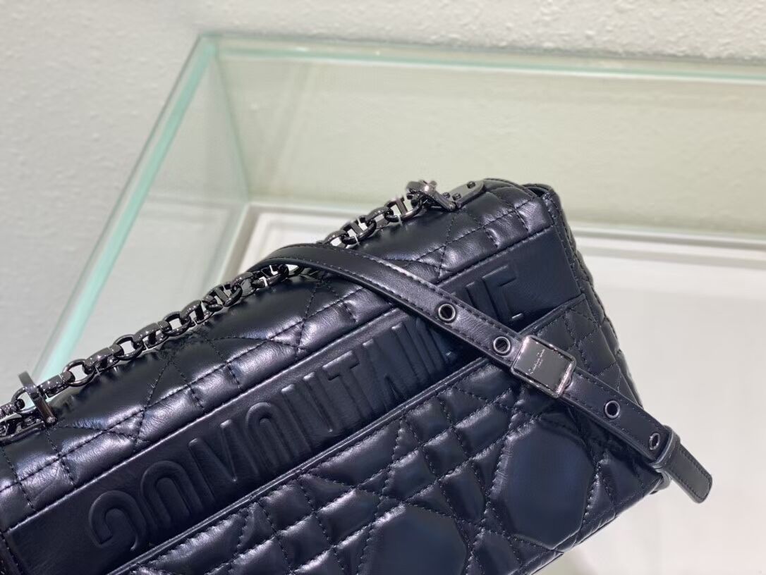 MEDIUM DIOR CARO BAG Gradient Cannage Lambskin M9242WN black MEDIUM DIOR CARO BAG Gradient Cannage Lambskin M9242WN black