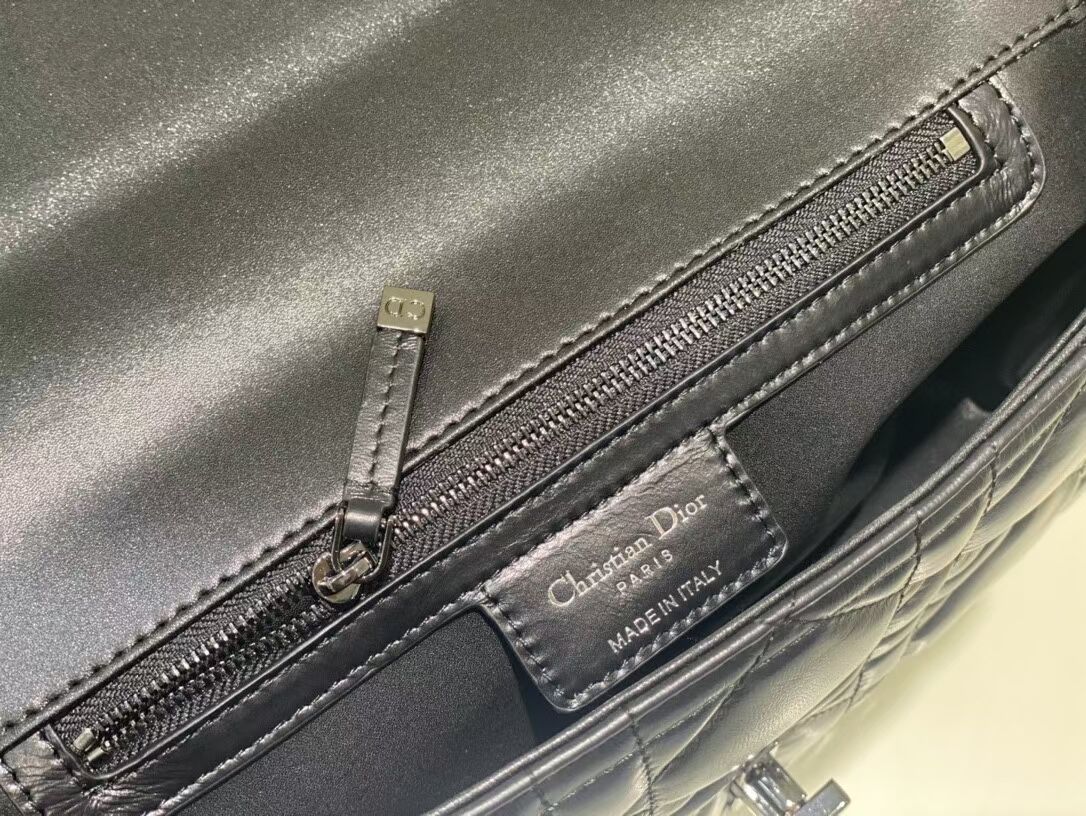 MEDIUM DIOR CARO BAG Gradient Cannage Lambskin M9242WN black MEDIUM DIOR CARO BAG Gradient Cannage Lambskin M9242WN black