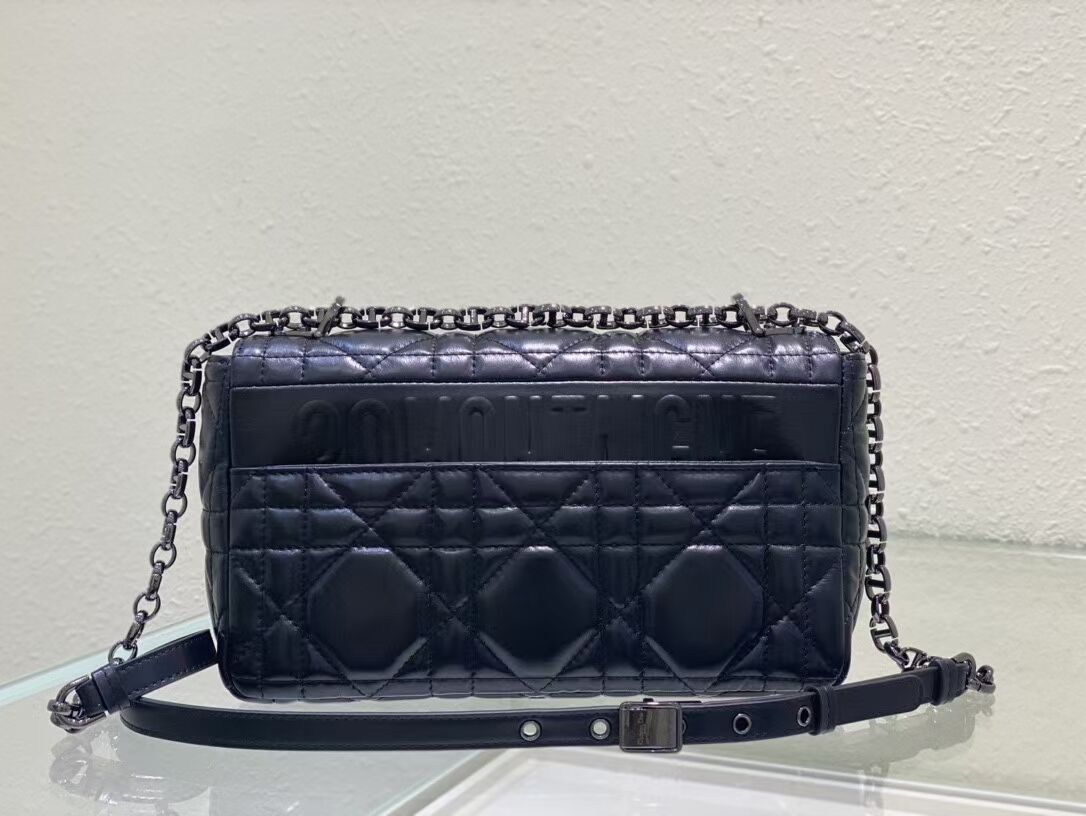 MEDIUM DIOR CARO BAG Gradient Cannage Lambskin M9242WN black MEDIUM DIOR CARO BAG Gradient Cannage Lambskin M9242WN black