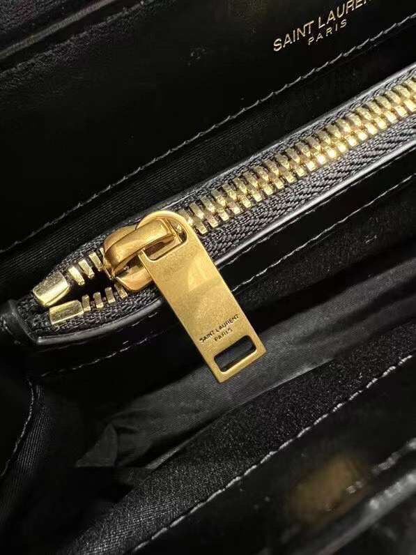 Yves Saint Laurent LOULOU MEDIUM BAG IN Y-QUILTED SUEDE Y94699 black Yves Saint Laurent LOULOU MEDIUM BAG IN Y-QUILTED SUEDE Y94699 black