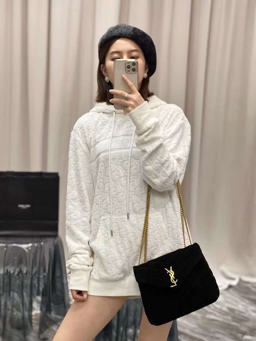 Yves Saint Laurent LOULOU MEDIUM BAG IN Y-QUILTED SUEDE Y94699 black Yves Saint Laurent LOULOU MEDIUM BAG IN Y-QUILTED SUEDE Y94699 black