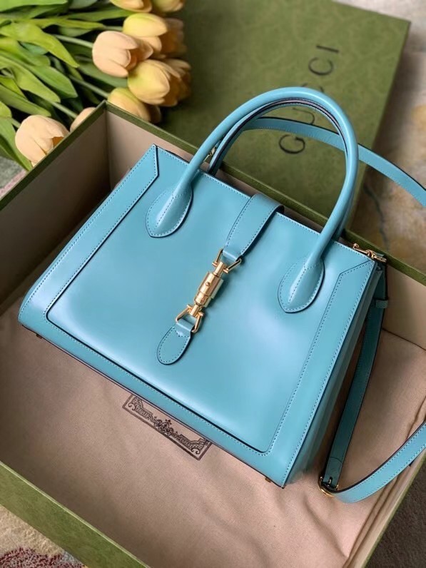 Gucci Jackie 1961 medium tote bag 649016 light blue