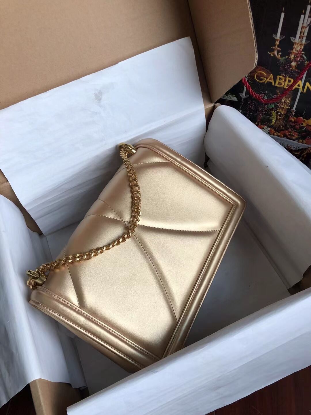 Dolce & Gabbana Origianl Leather Bag 4348 gold Dolce & Gabbana Origianl Leather Bag 4348 gold