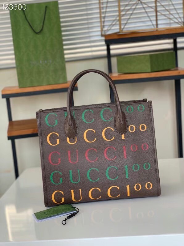 Gucci medium tote bag 680956 brown