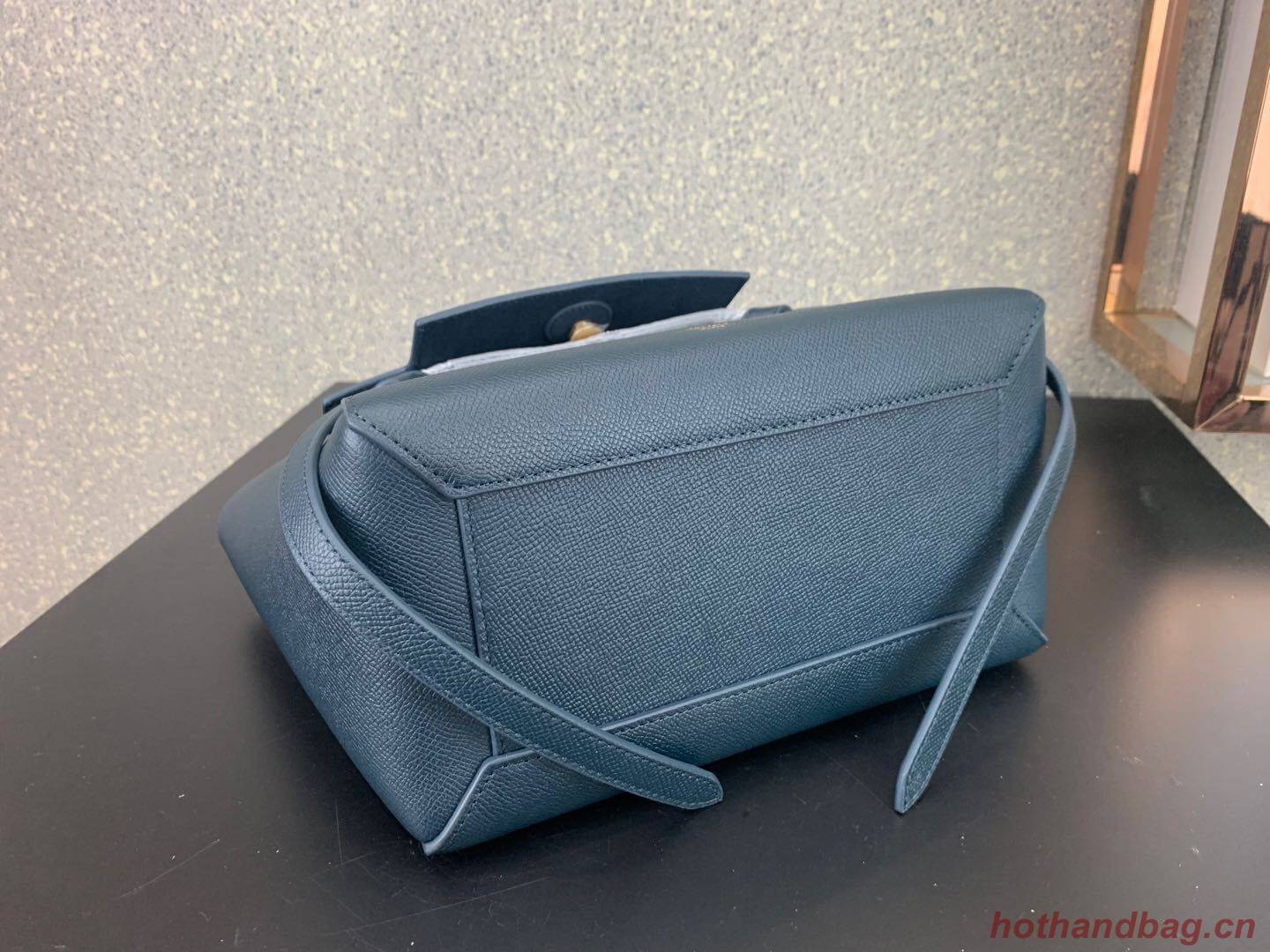 Celine Small Belt Bag Original Leather C9984 Dark Blue Celine Small Belt Bag Original Leather C9984 Dark Blue