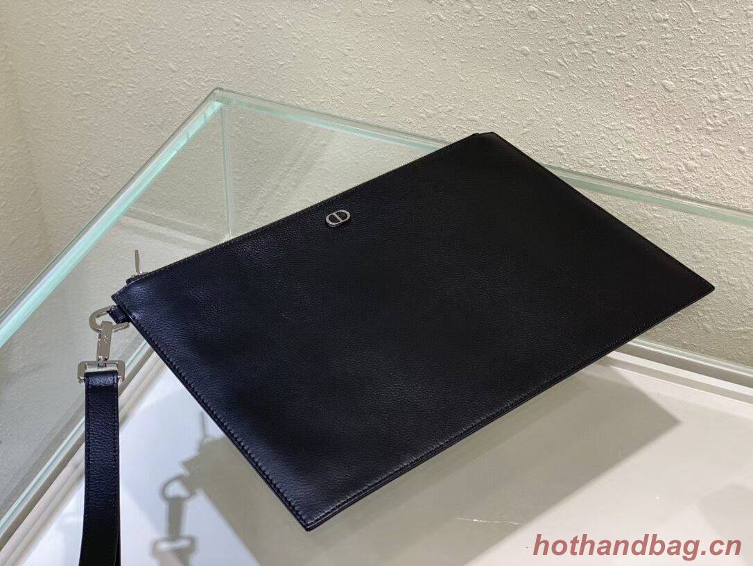 Dior Lambskin Cluth Bag C6112 Black Dior Lambskin Cluth Bag C6112 Black