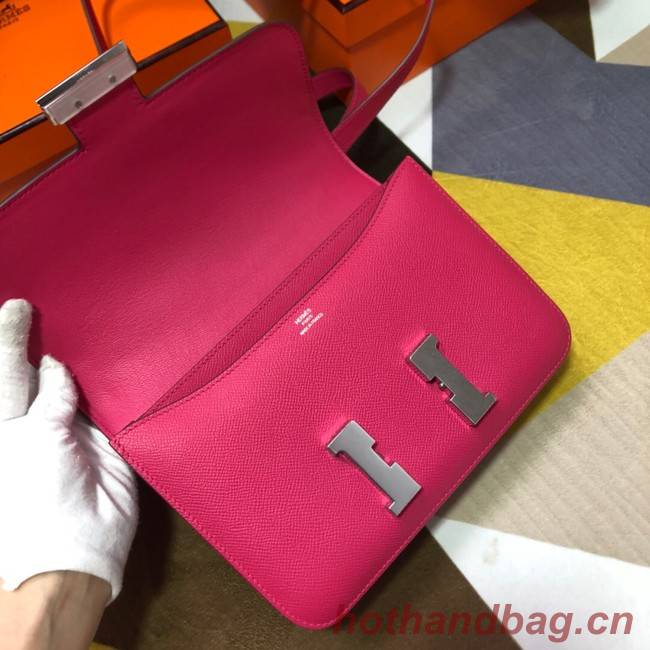 Hermes Original Espom Leather Constance Bag 5333 Purplish red