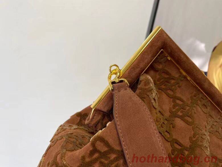 FENDI FIRST MEDIUM suede bag 8BP127A Brown FENDI FIRST MEDIUM suede bag 8BP127A Brown