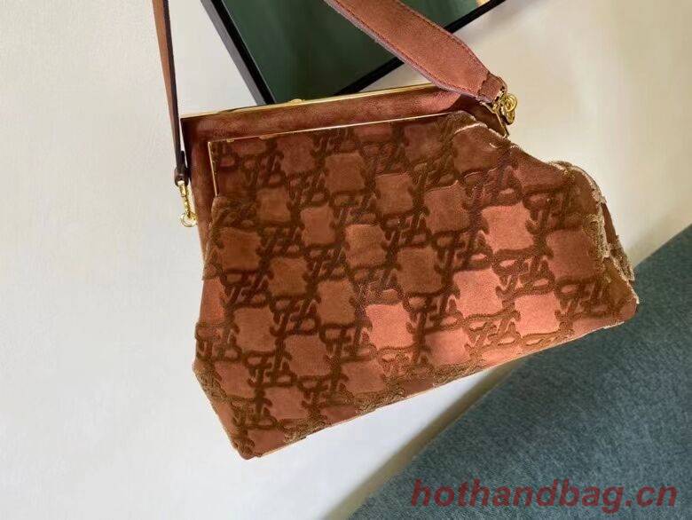 FENDI FIRST MEDIUM suede bag 8BP127A Brown FENDI FIRST MEDIUM suede bag 8BP127A Brown