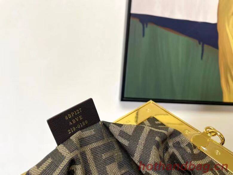 FENDI FIRST MEDIUM suede bag 8BP127A dark blue FENDI FIRST MEDIUM suede bag 8BP127A dark blue