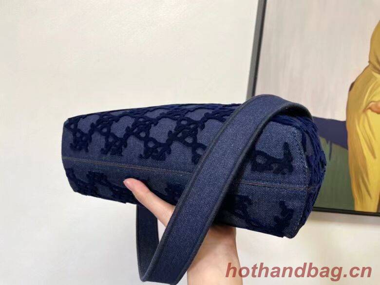 FENDI FIRST MEDIUM suede bag 8BP127A dark blue FENDI FIRST MEDIUM suede bag 8BP127A dark blue