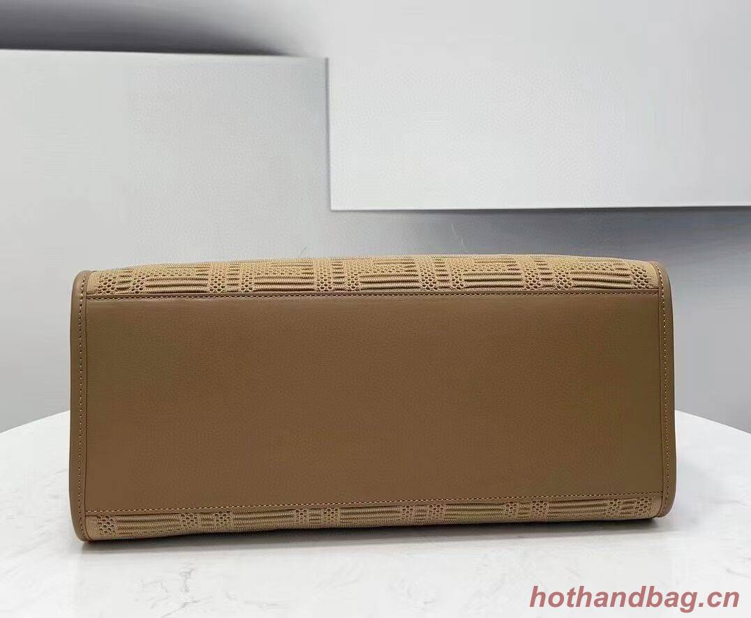 FENDI SUNSHINE MEDIUM FF fabric shopper 8BH386A Beige FENDI SUNSHINE MEDIUM FF fabric shopper 8BH386A Beige