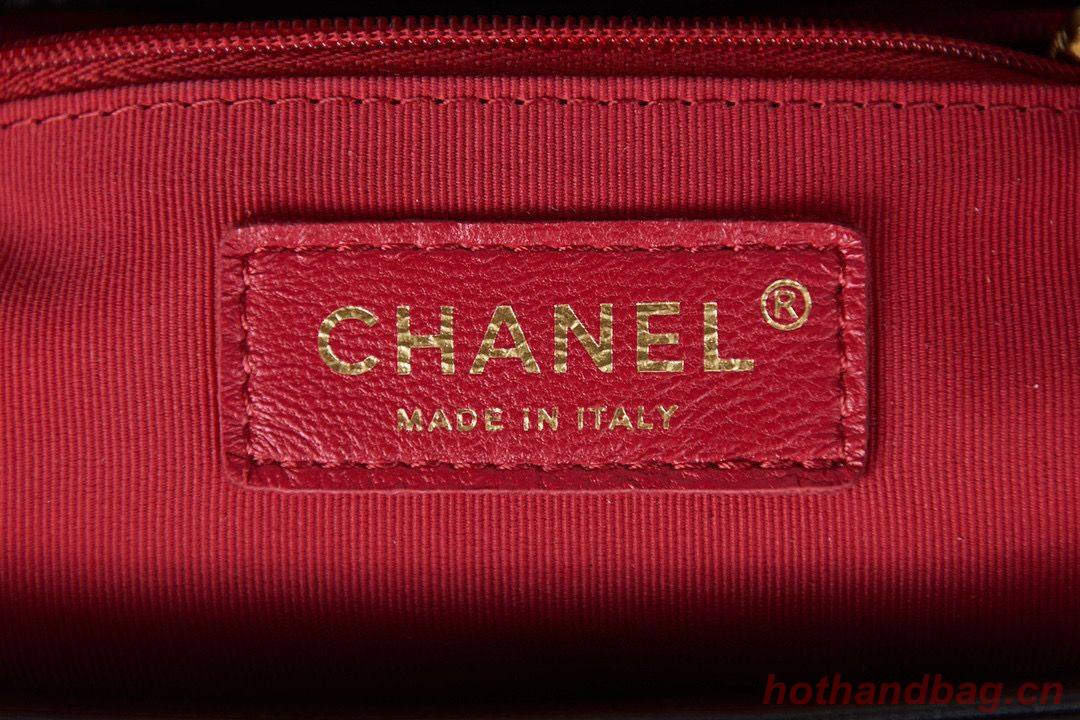 Chanel 22C New Woven Piping Square Original Leather Bag AS2495 Black Chanel 22C New Woven Piping Square Original Leather Bag AS2495 Black