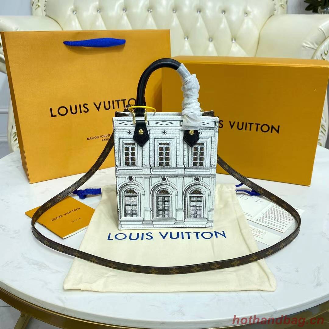 Louis Vuitton SAC PLAT XS N60479 Black and White