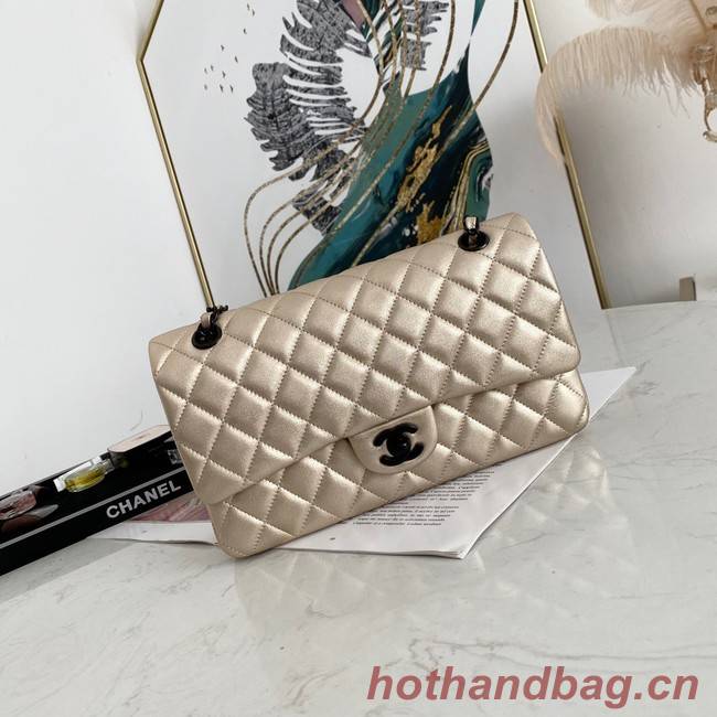 Chanel Flap Lambskin Shoulder Bag 1112 gold