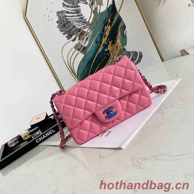 Chanel Flap Lambskin Shoulder Bag 1116 rose