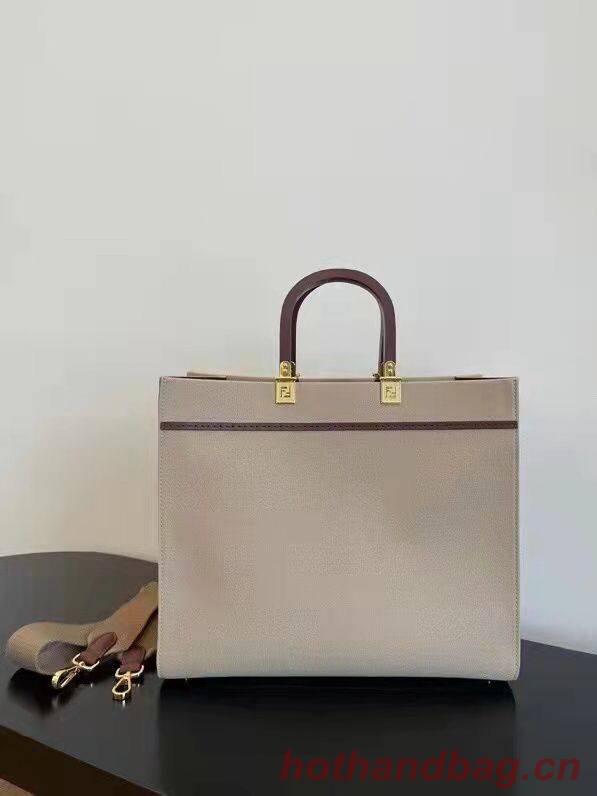 FENDI SUNSHINE Shopper Bag 8BH371 Light Gray FENDI SUNSHINE Shopper Bag 8BH371 Light Gray