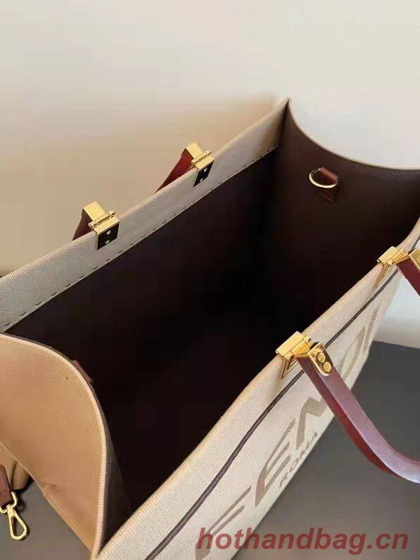 FENDI SUNSHINE Shopper Bag 8BH371 Light Gray FENDI SUNSHINE Shopper Bag 8BH371 Light Gray