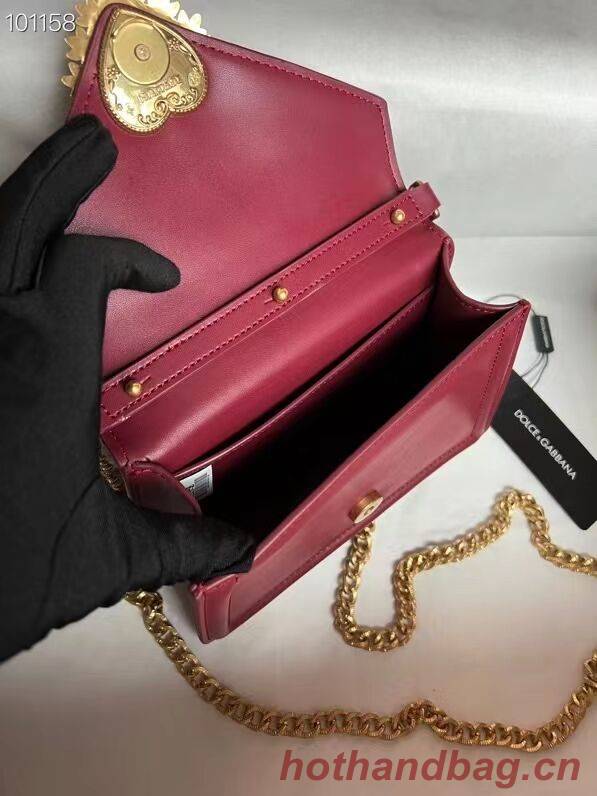 Dolce & Gabbana Origianl Leather Shoulder Bag 4011 Burgundy Dolce & Gabbana Origianl Leather Shoulder Bag 4011 Burgundy