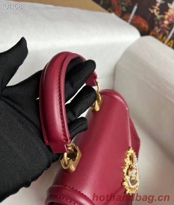 Dolce & Gabbana Origianl Leather Shoulder Bag 4011 Burgundy Dolce & Gabbana Origianl Leather Shoulder Bag 4011 Burgundy