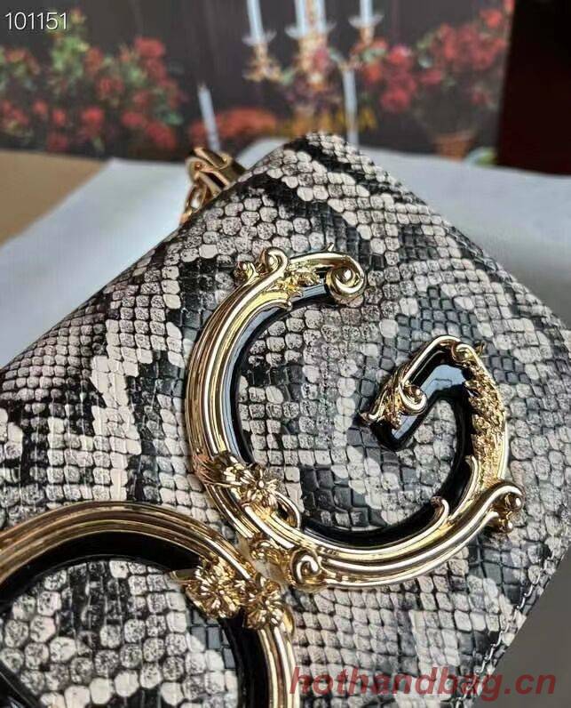 Dolce & Gabbana Origianl serpentine Leather Shoulder Bag 4006-2 brown Dolce & Gabbana Origianl serpentine Leather Shoulder Bag 4006-2 brown