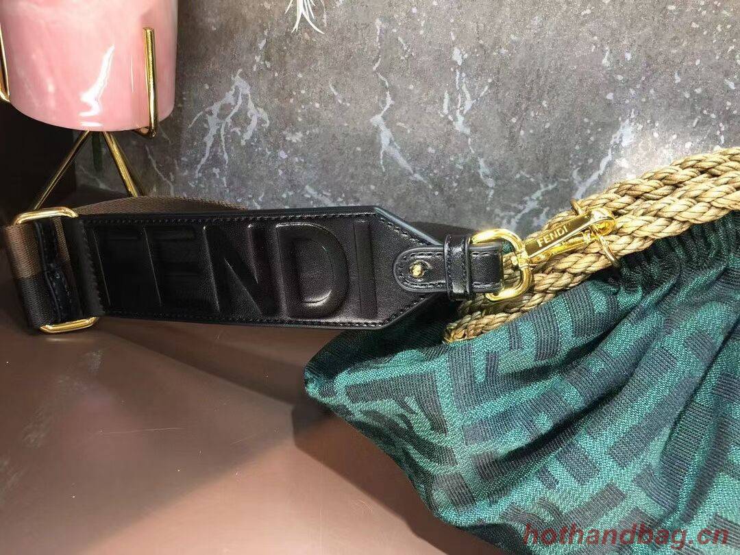 FENDI leather bag F7641 green FENDI leather bag F7641 green