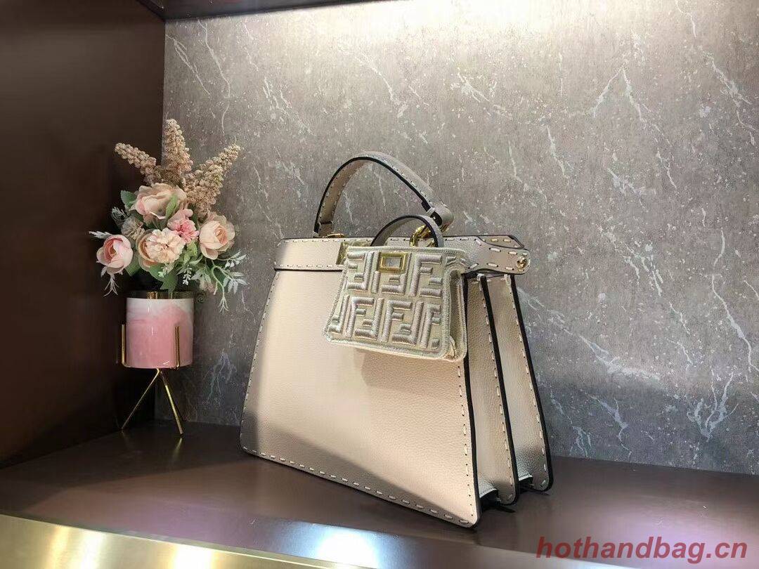 Fendi Peekaboo ISeeU MEDIUM leather bag F8637 Beige Fendi Peekaboo ISeeU MEDIUM leather bag F8637 Beige